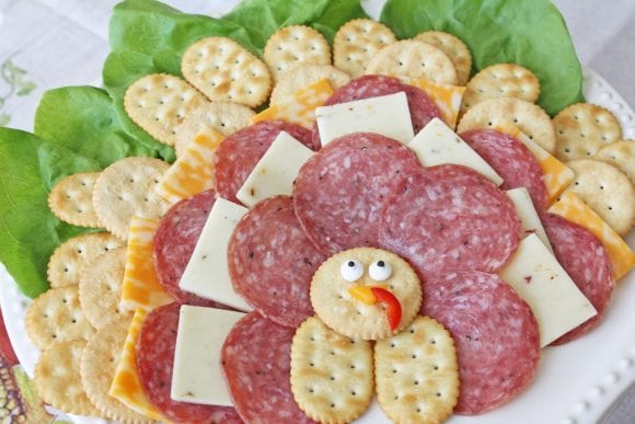 Thanksgiving Meat and Cheese Plate | CatchMyParty.com
