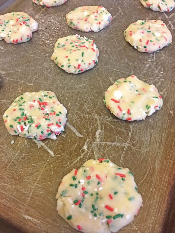 Cookie placed on a baking sheet | CatchMyParty.com