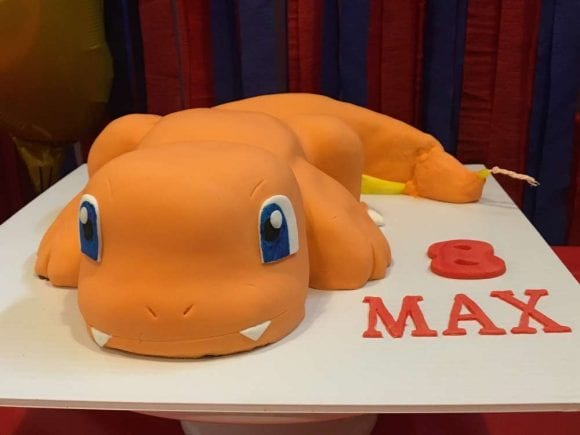 Charmander birthday cake