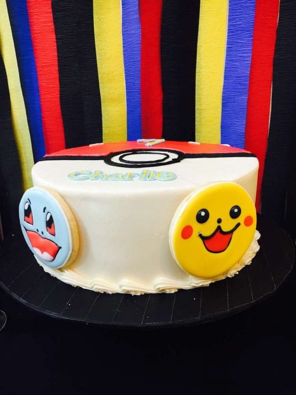 Pokemon Cookie Birthday Cake