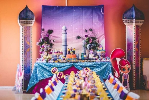 Magical Shimmer and Shine Birthday Party | CatchMyParty.com