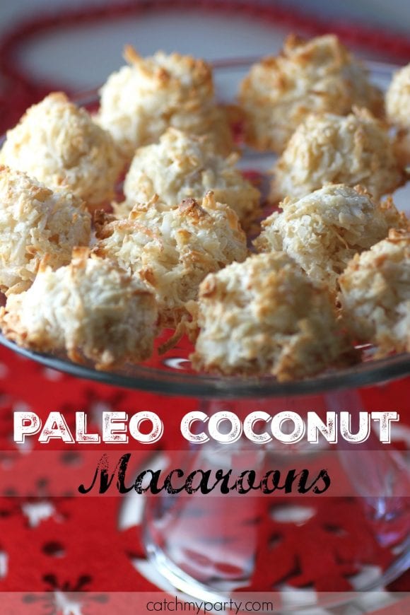 Paleo Coconut Macaroons | CatchMyParty.com