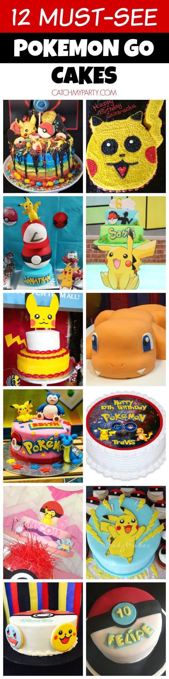 12 Must-See Pokemon Go Cakes | CatchMyParty.com
