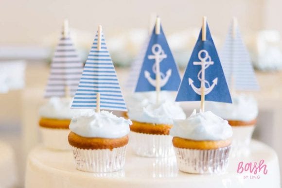 Nautical Cupcake | CatchMyParty.com