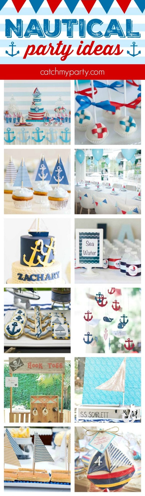 Nautical Party Ideas | CatchMyParty.com
