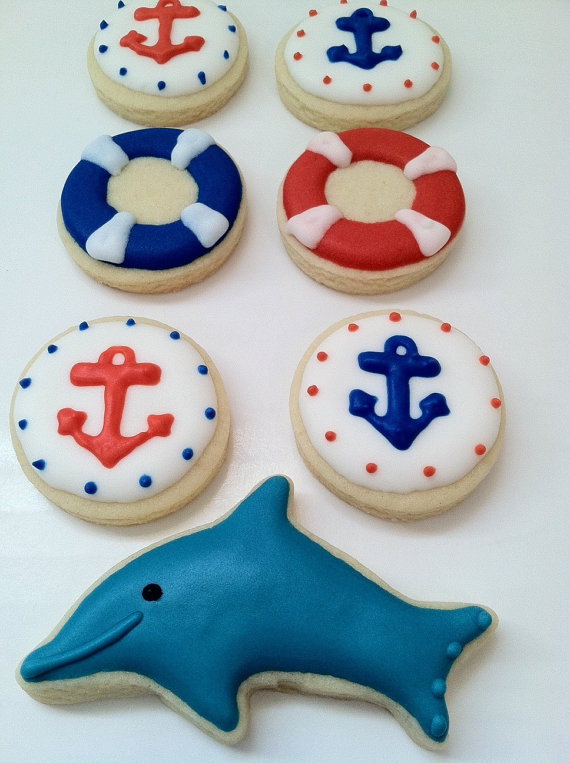 Nautical cookies | CatchMyParty.com