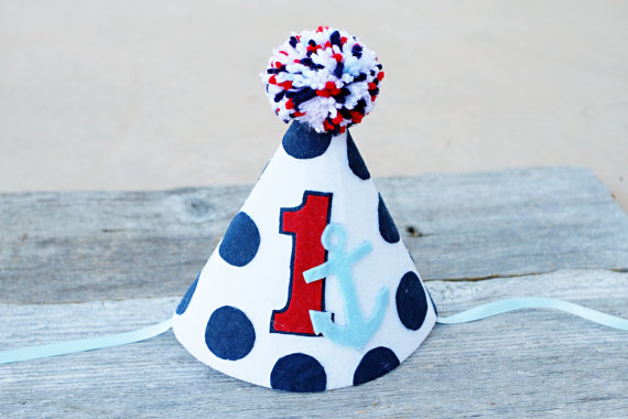 Nautical party hat | CatchMyParty.com