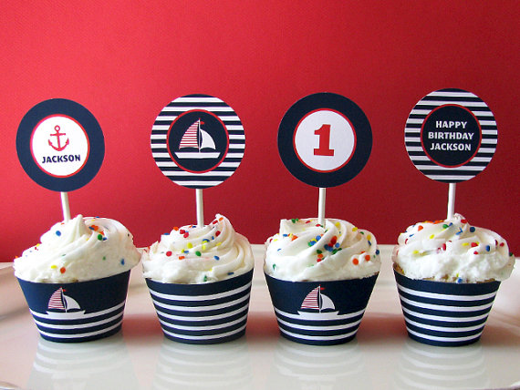 Nautical party printables | CatchMyParty.com