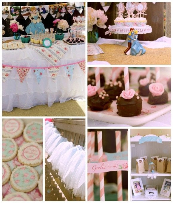7 Tips for Throwing a Shabby Chic Cinderella Birthday | CatchMyParty.com