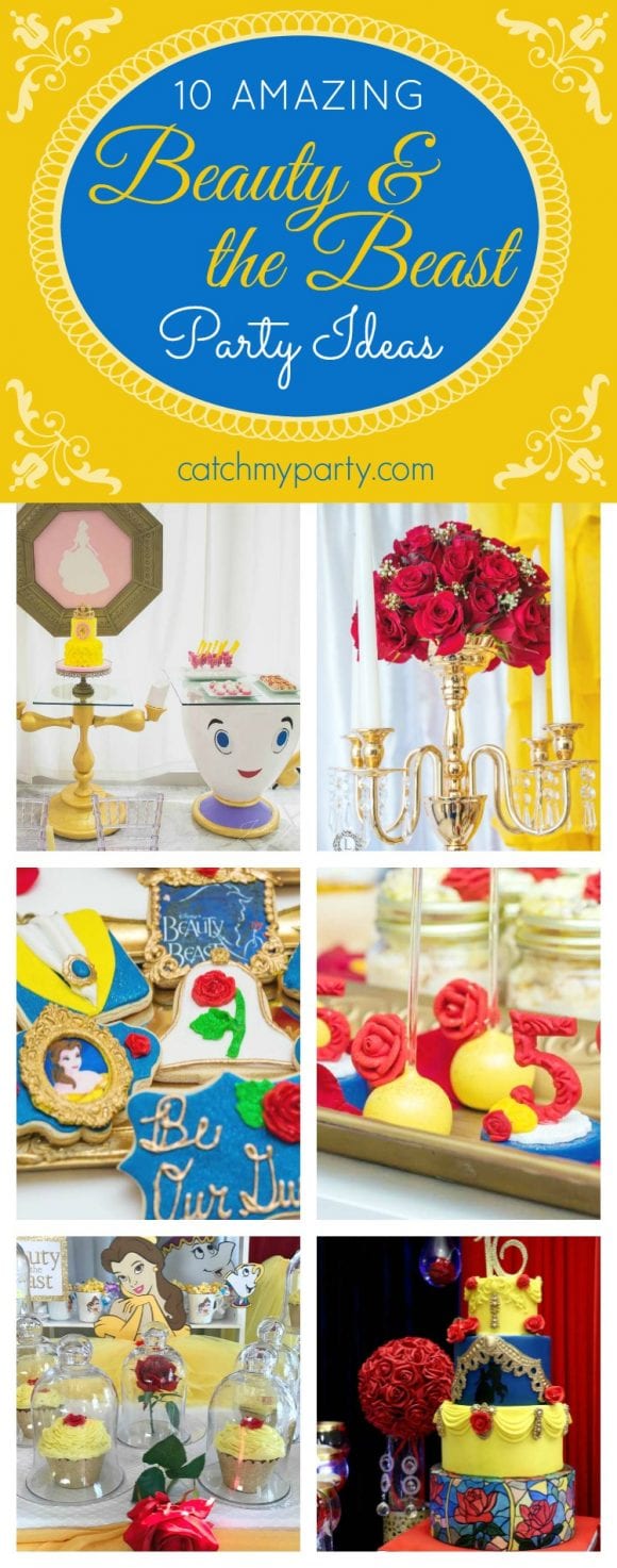 amazing Beauty and the Beast Party Ideas | CatchMyparty.com