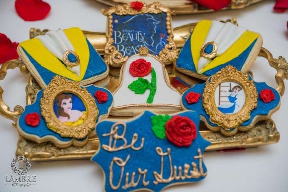 Beauty and the Beast Cookies | CatchMyParty.com