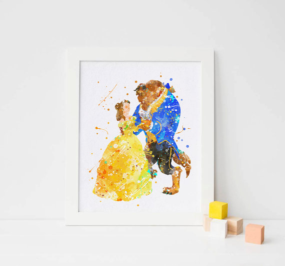  Beauty and the Beast Framed Art | CatchMyParty.com