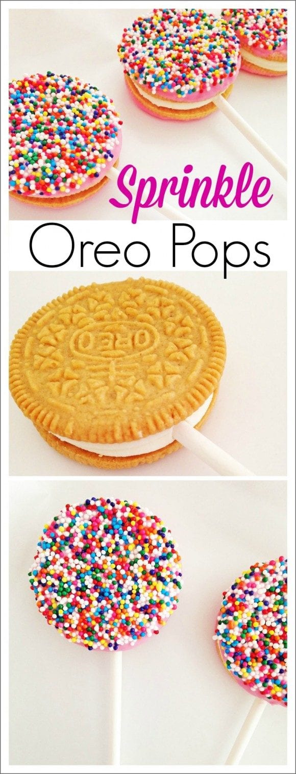 Sprinkle Oreo Pops | CatchMyParty.com