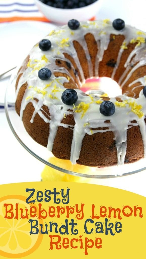 Zesty Blueberry Lemon Bundt Cake Recipe | CatchMyParty.com