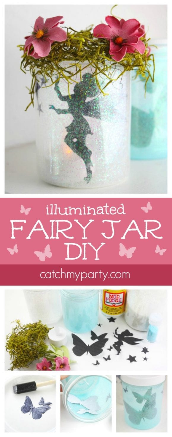 Illuminated Fairy Jar DIY | CatchMyParty.com