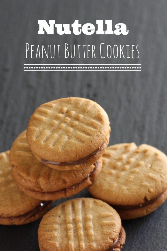 Nutella Peanut Butter Cookies | CatchMyParty.com