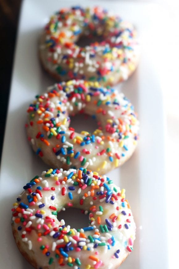Quick and Easy Funfetti Cake Mix Donuts