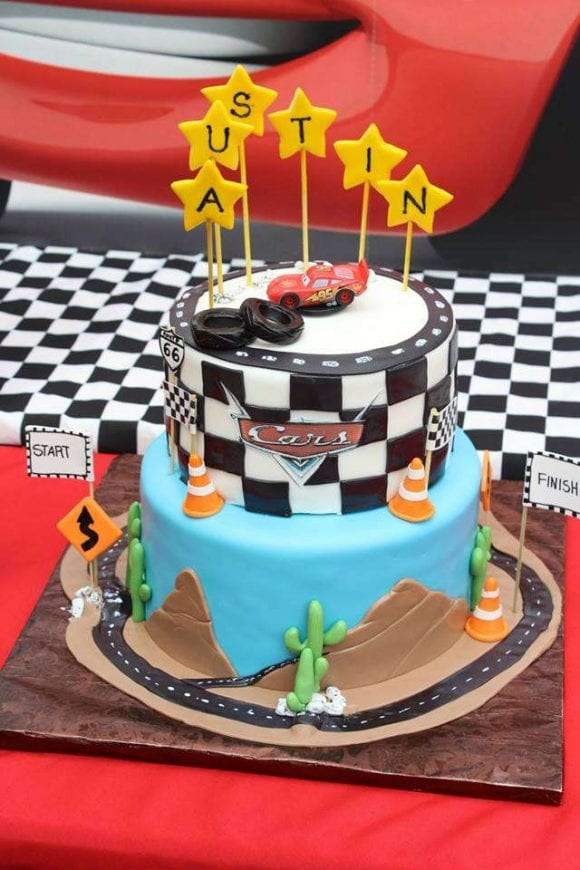 Cars Birthday Cake | CatchMyParty.com