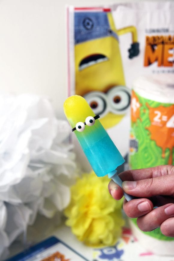 Despicable Me Minion Popsicles | CatchMyParty.com