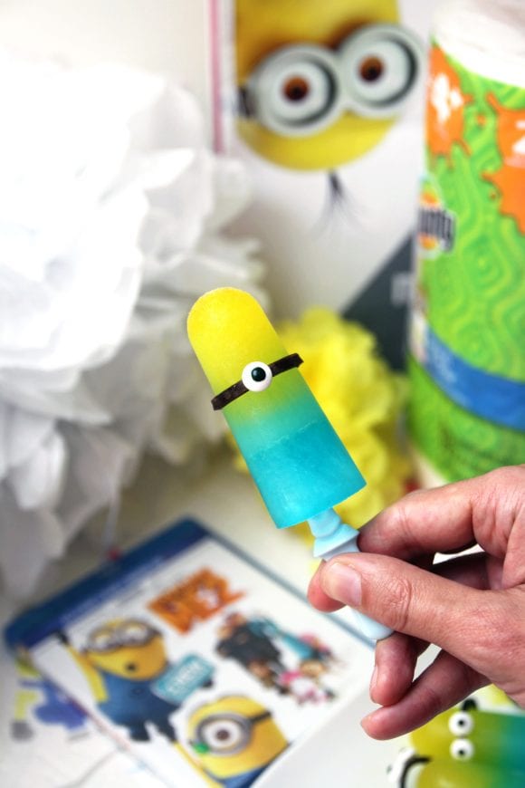 Despicable Me Minion Popsicles | CatchMyParty.com