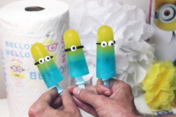 Despicable Me Minion Popsicles | CatchMyParty.com