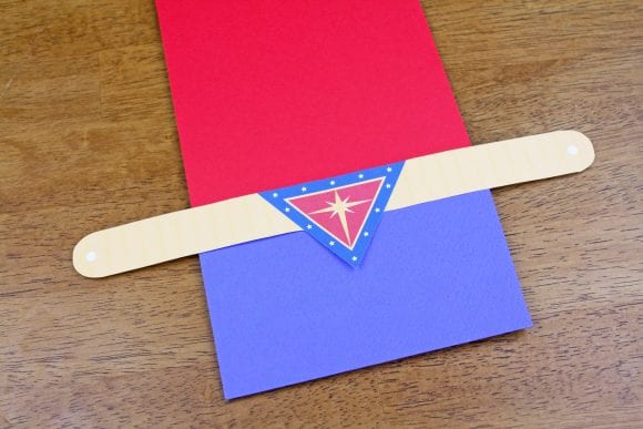 Print and Attach the Wonder Woman Headband | CatchMyParty.com