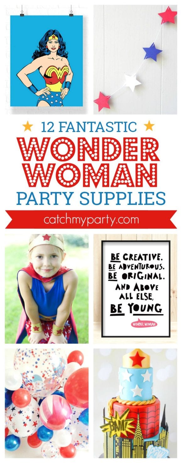 Wonder Woman Party Supplies | CatchMyparty.com