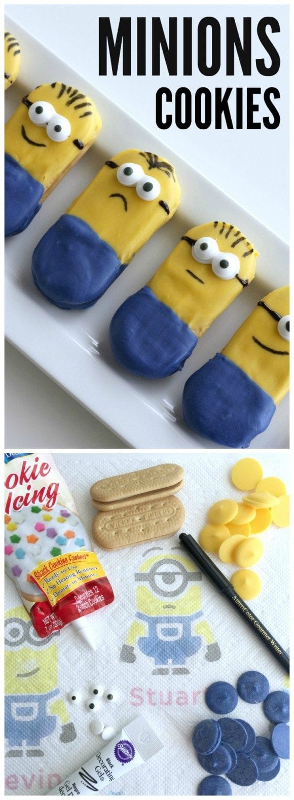 How to make Minions Cookies l CatchMyParty.com
