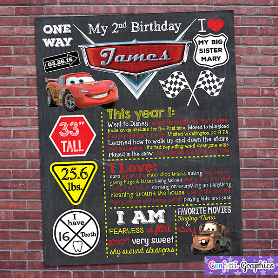 Disney Cars birthday Birthday Party Poster | CatchMyParty.com