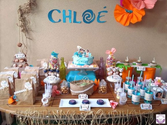 Chloé's Moana 6th Birthday party | CatchMyParty.com