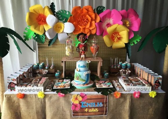 Emilia's Moana 4th Birthday Party | CatchMyParty.com