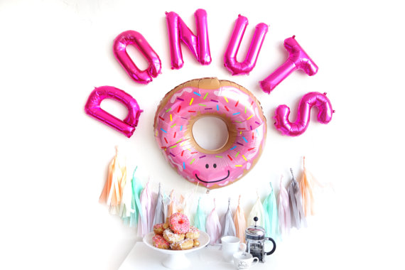 Donuts Backdrop | CatchMyParty.com