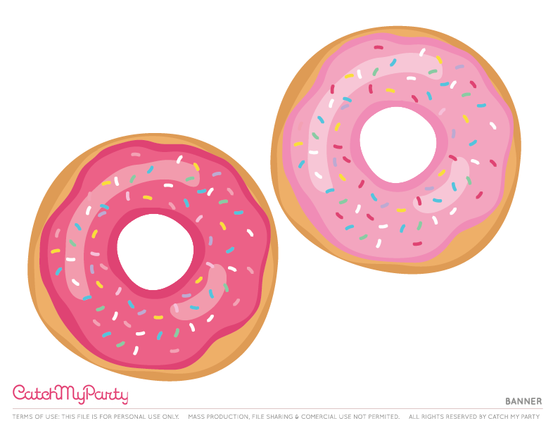 Download These Sweet Free Donut Party Printables Now! - The Catch My ...