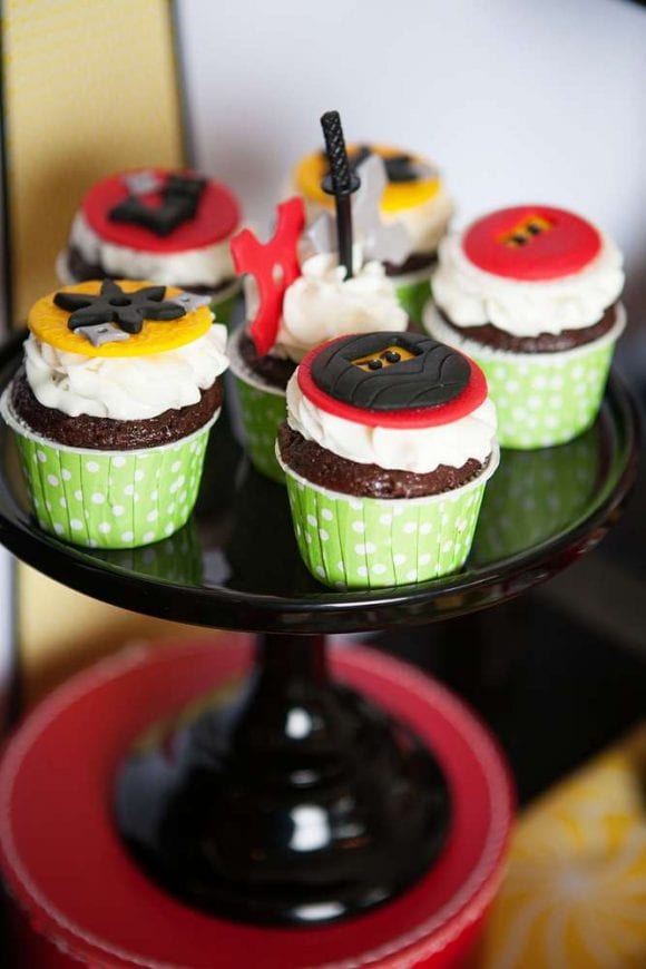 Lego Ninjago Cupcakes | CatchMyParty.com