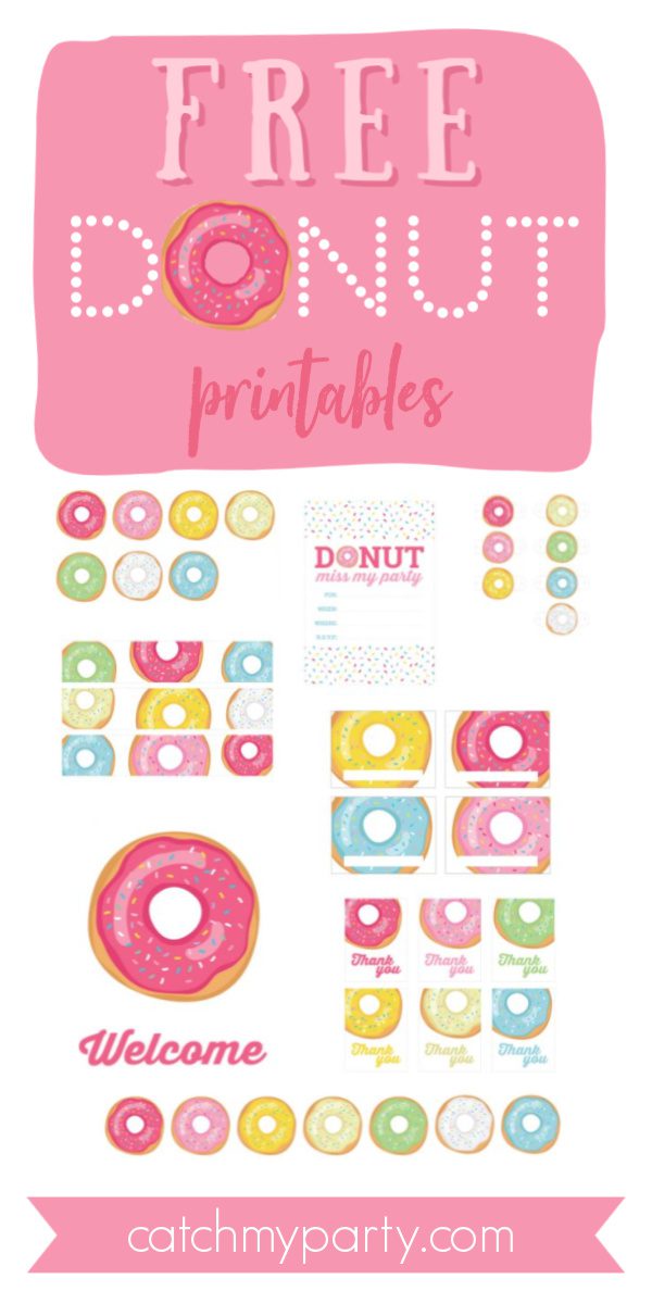 Free Donut party Printables