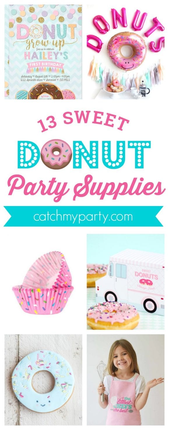 13 Must-See Donut Party Supplies | CatchMyParty.com