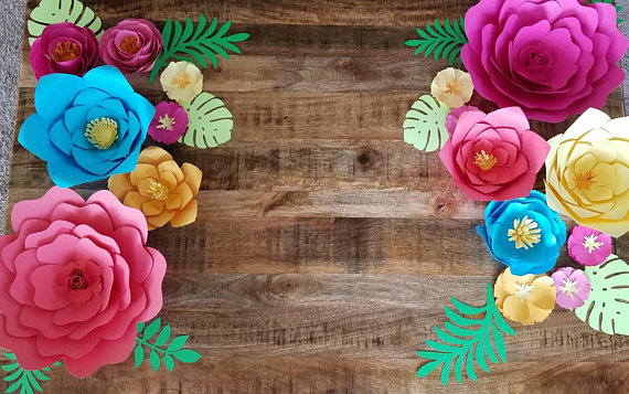 Paper Flower Wall Decorations | CatchMyParty.com