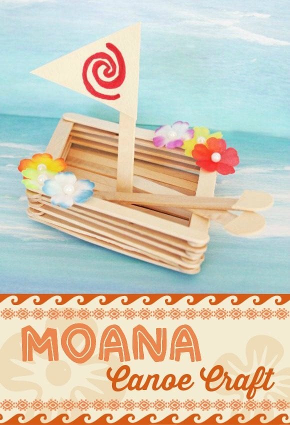 Moana Canoe Craft| CatchMyParty.com