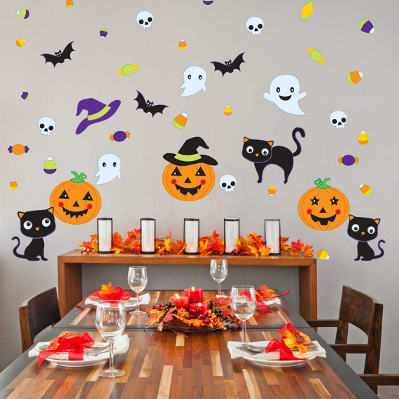 Halloween Dessert Table Backdrop | CatchMyParty.com