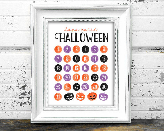 Halloween Countdown Calendar | CatchMyParty.com