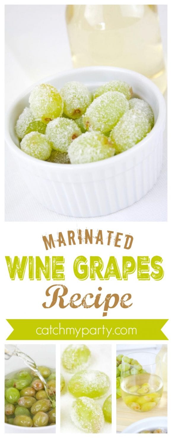 Frozen Wine Marinated Grapes Recipe | CatchMyParty.com