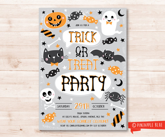 Kids Halloween party Invitation | CatchMyParty.com