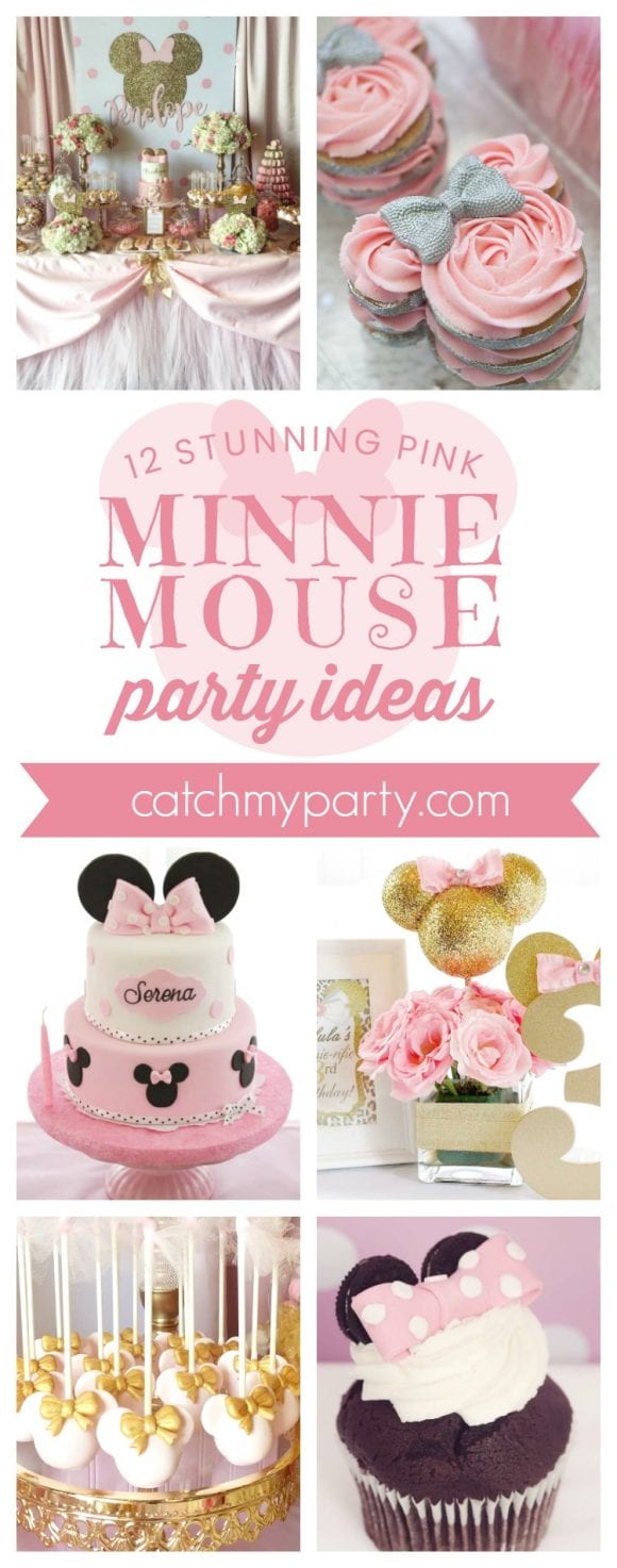 12 Stunning Pink Minnie Mouse Party Ideas I CatchMyParty.com