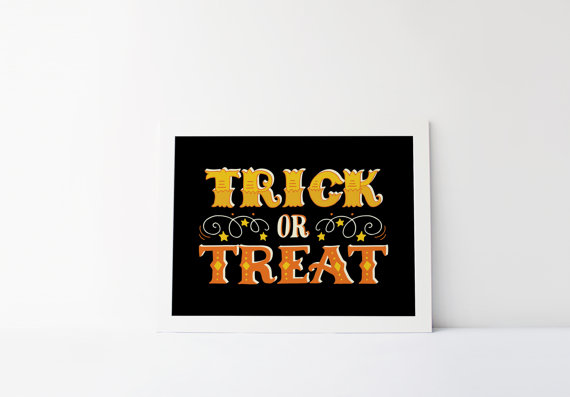 Trick or Treat Sign | CatchMyParty.com