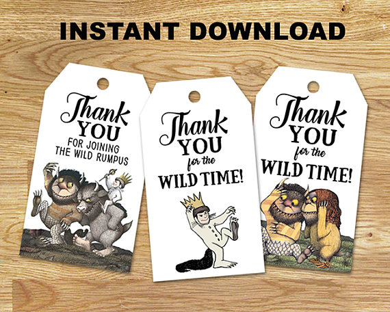 Wild One Party Favor Tags | CatchMyParty.com