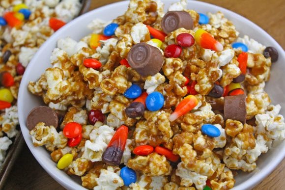 Delicious Fall Harvest Popcorn | CatchMyParty.com