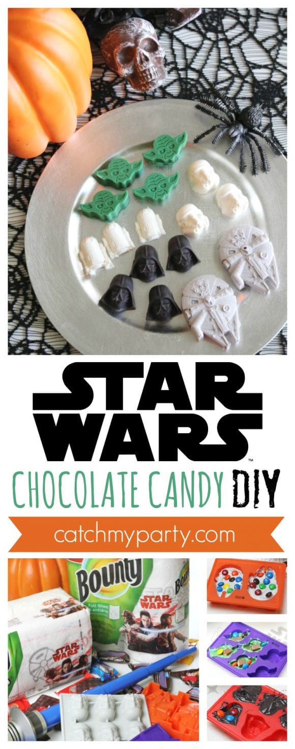 Star Wars Chocolate Candy DIY | CatchMyParty.com