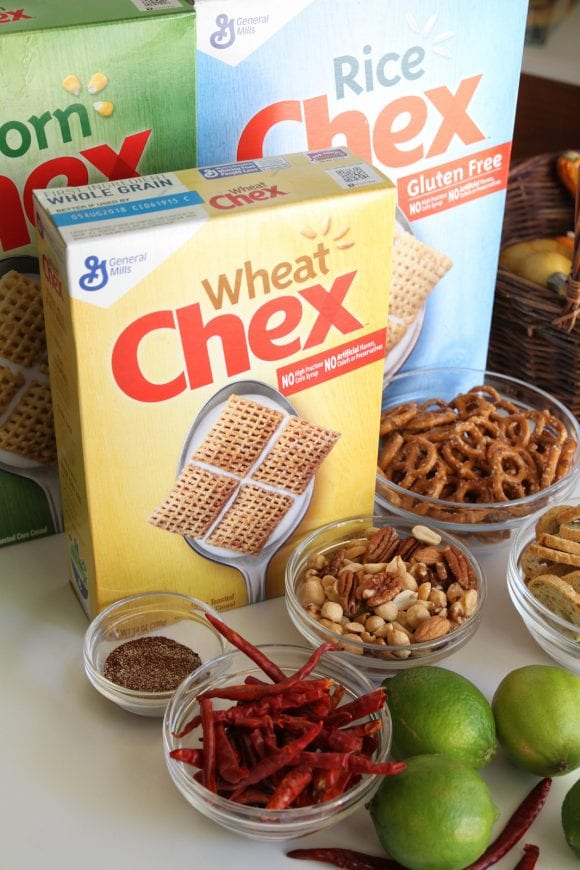 Ingredients Spicy Chex Mix | CatchMyParty.com