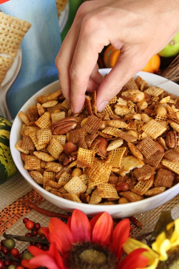 Spicy Chex Mix Recipe | CatchMyParty.com