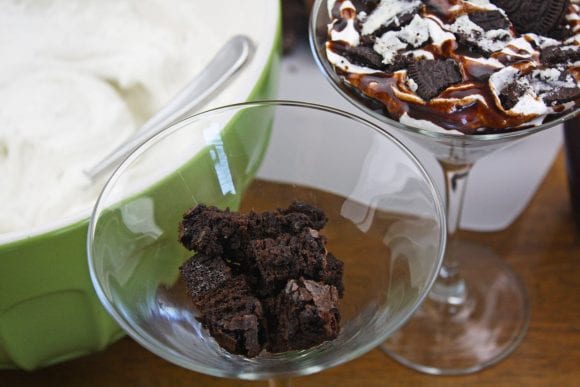 Brownies cut into bite sized pieces | CatchMyParty.com